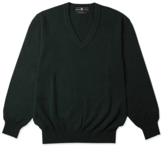 カシミヤVネックセーター