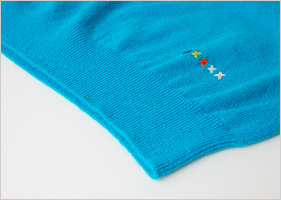 カシミヤVネックセーター/スカイブルー