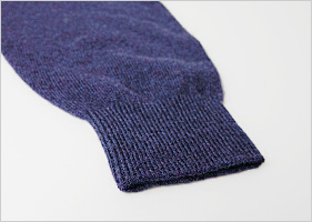 カシミヤVネックセーター/ディープパープル